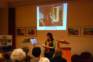 Birgit Polifke mit Gedichtvortrag